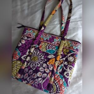 Vera Bradley Plum Crazy Tote Bag